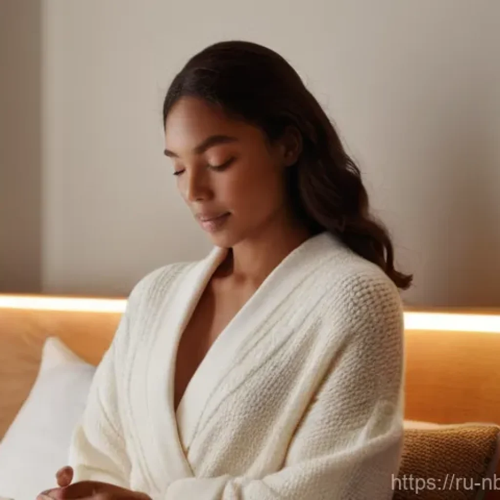 천연화장품 바디로션 성분 분석 - **Winter Nourishment Ritual:** A woman in her late 20s to early 30s is in a warm, dimly lit bedroom,...